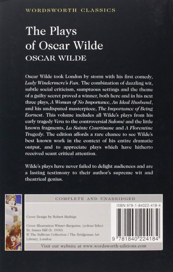 The Plays Of Oscar Wilde By Oscar Wilde
