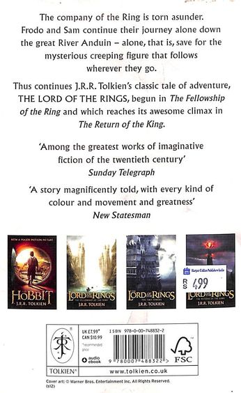 md_9780007488322_1_290720201745085.jpg The Lord of The Rings: The Two Towers (book 2) by J.R.R. Tolkien
